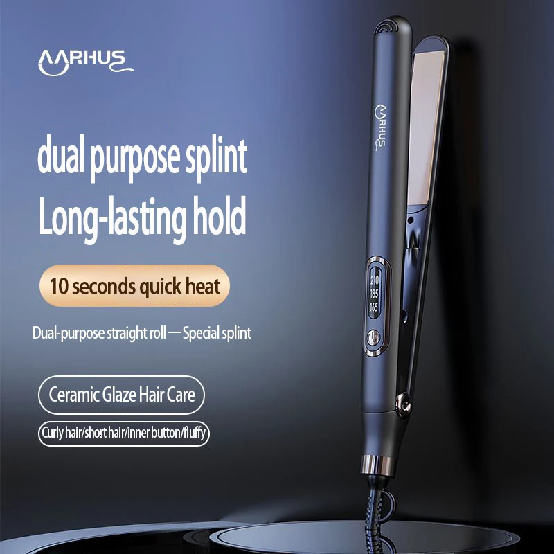 10 Seconds Fast Heating Hair Straightener Curler 2 in 1 For Xiaomi Professional Hairdressing Tools Comb Hair Iron Brush 260305