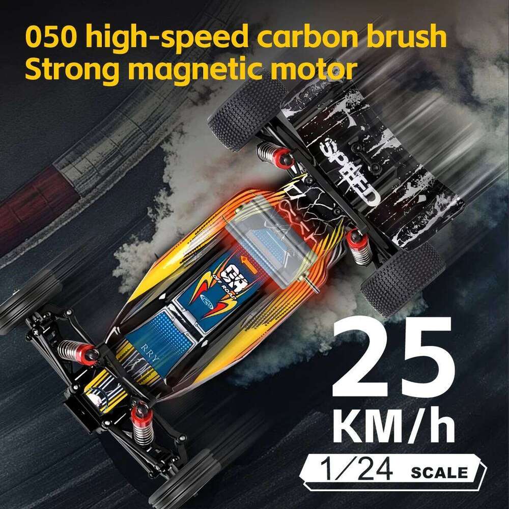 WLtoys 244016 High-Speed Proportional 1:24, High-Quality Remote-Controlled RC Car, Two-Wheel Drive, Toy and Racing Boy Gift C260305