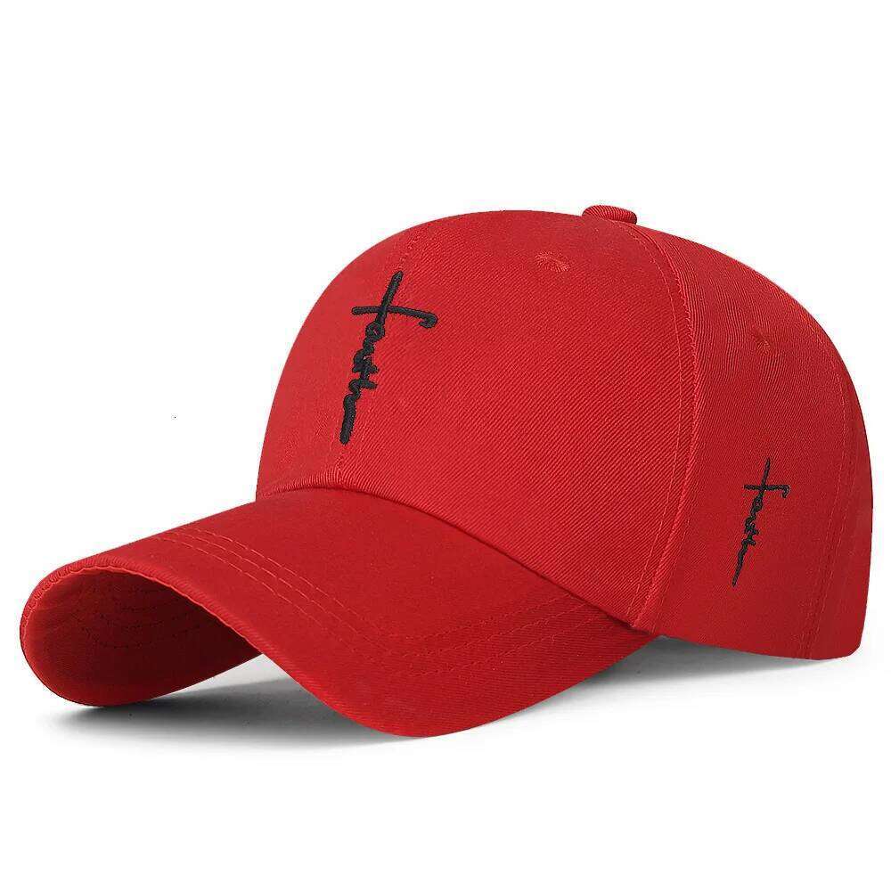 Embroidered English cross casual baseball for men and women, youth adjustable cap Y260304