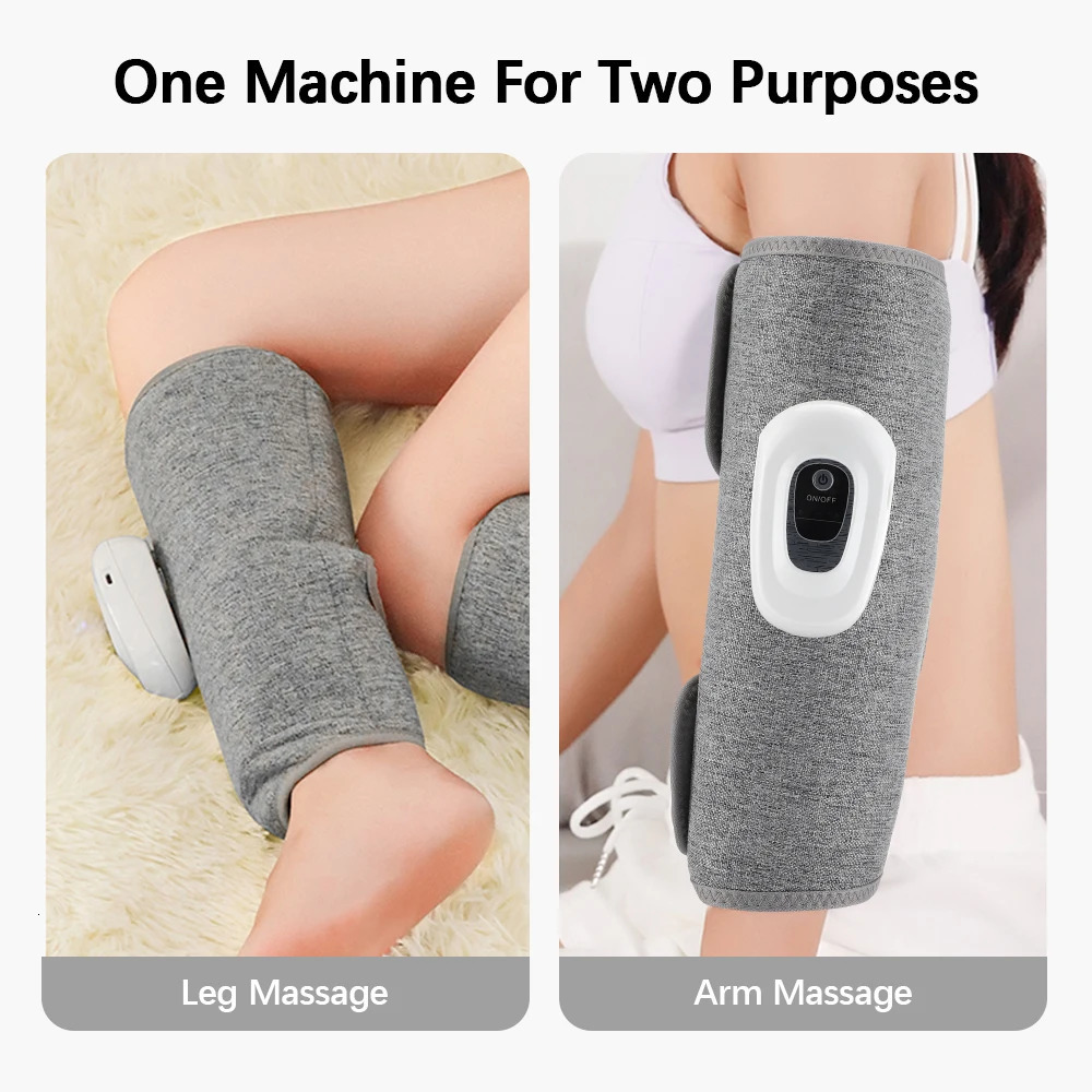 Eletric 360 Air Pressure Calf Massager Portable Leg Massage Airbag Compresstion Relax Foot Calf Muscle Blood Circulation 260304