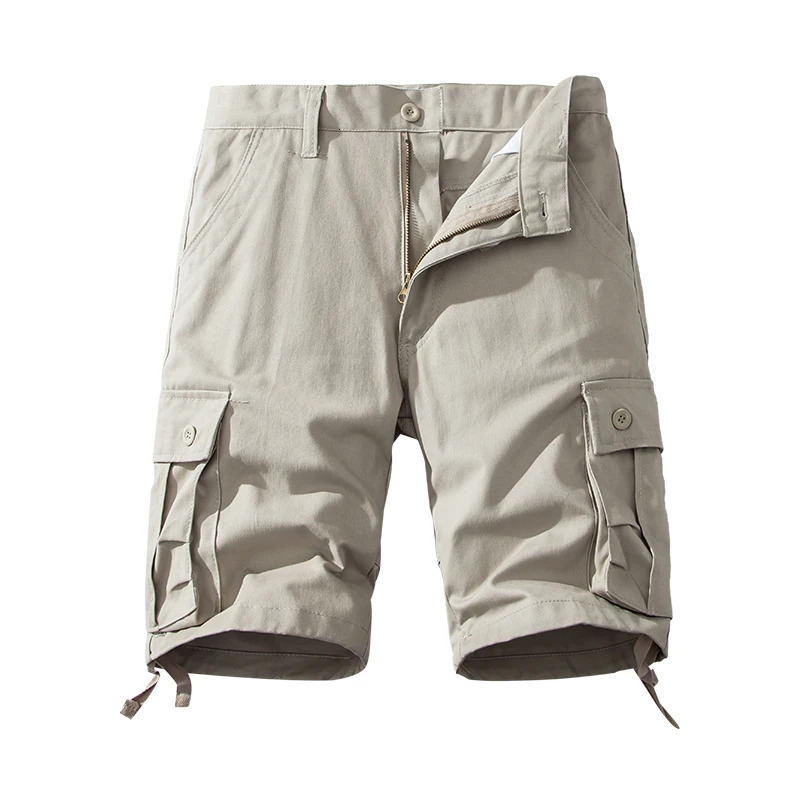 Mens Cotton Shorts Cargo Knee Pants Tactical Casual Sports Shorts Man Hiking Fishing Y2K Clothes 260306