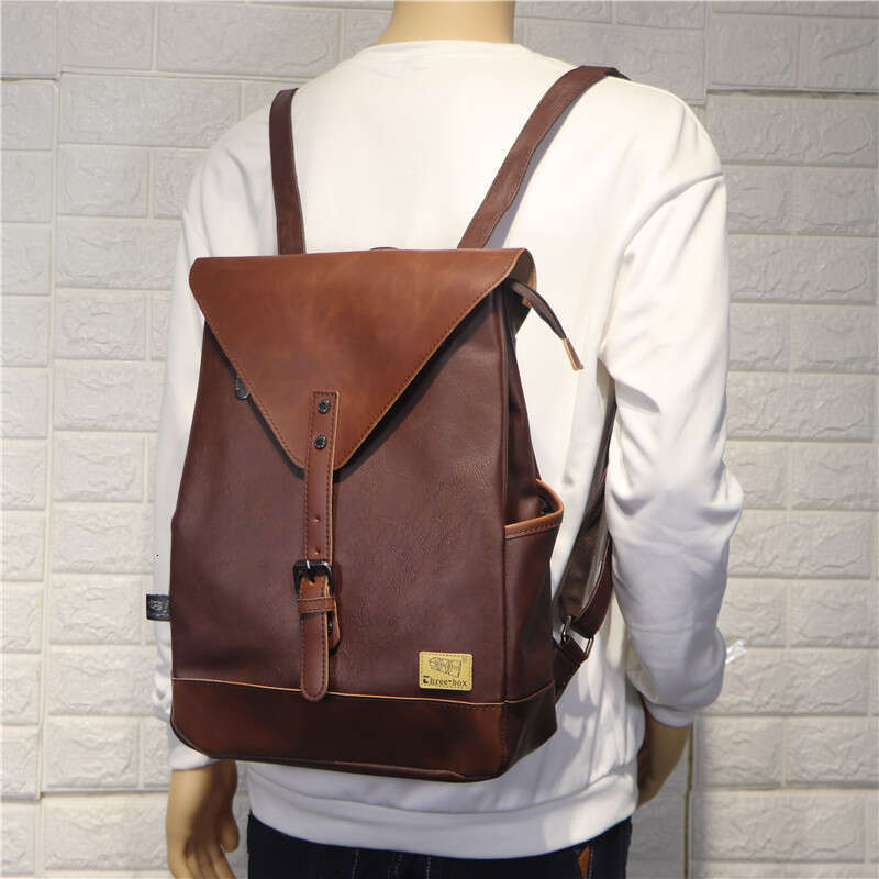 New Threebox Japanese Korean Style Casual Retro Backpack Trendy Men S Handheld Student School Bag High Quality Luxury Bag