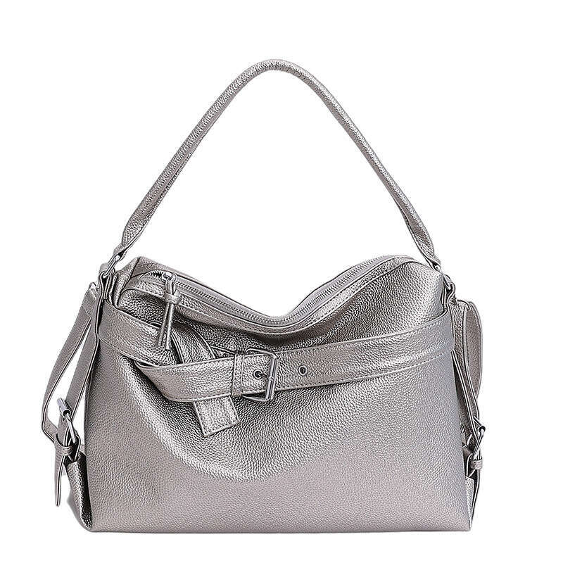 Women Large Capacity Versatile Hot Girl Motorcycle Personality Fashionable Handheld Tote Casual Commuting Single Shoulder Crossbody Bag