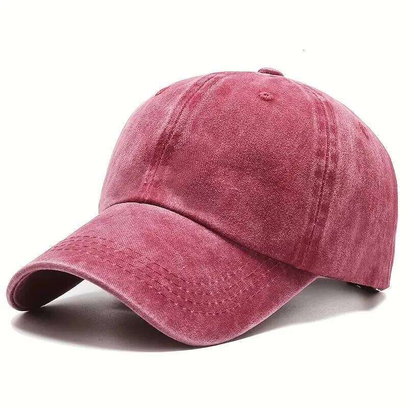 Solid Washed Denim Baseball Cap Vintage Unisex Cotton Sport Hat Outdoor Soft Top Breathable Versatile Sunshade Caps Women Men Y260304