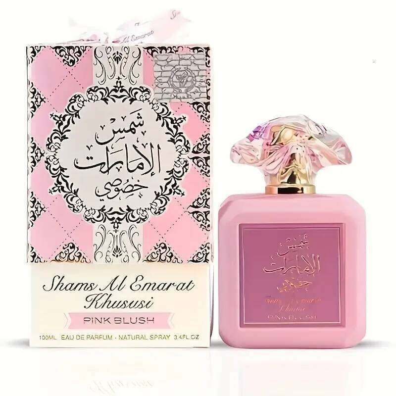 Ard Zaafaran Pink Shams Al Emarat Khususi Women's Marshmallow Blush Eau De Parfum 100ml 3.4oz A Captivating Romantic 26Y0303