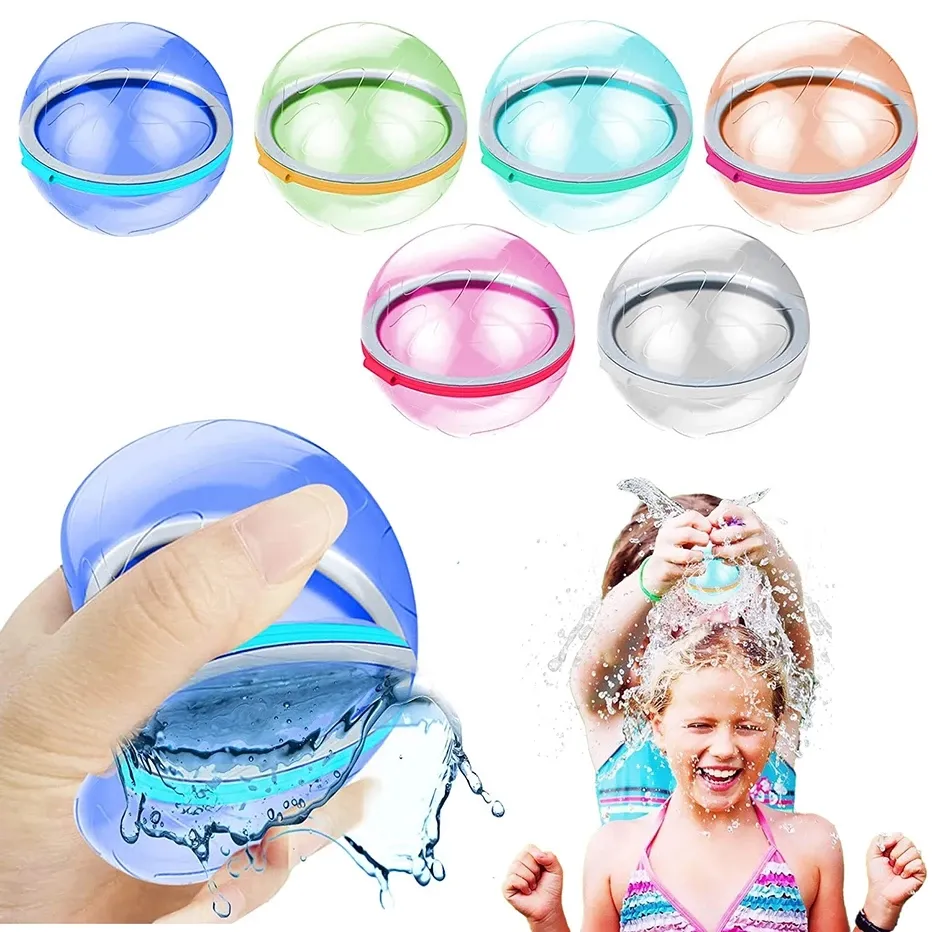 Summer water toy: silicone magnetic water ball, quick to fill and reusable