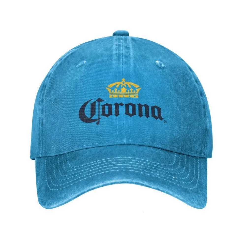 Corona Baseball Cap Classic Beer-print Cowboy Hat Unisex Teens Trucker Dad Hat Sunshade Running Hippie Snapback Cap Casual S260306