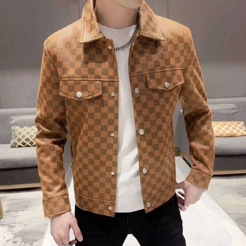 New Autumn And Winter Men's Korean Style Slim Fit Smooths Your Silhouette Casual Thin Youth Jacket Top