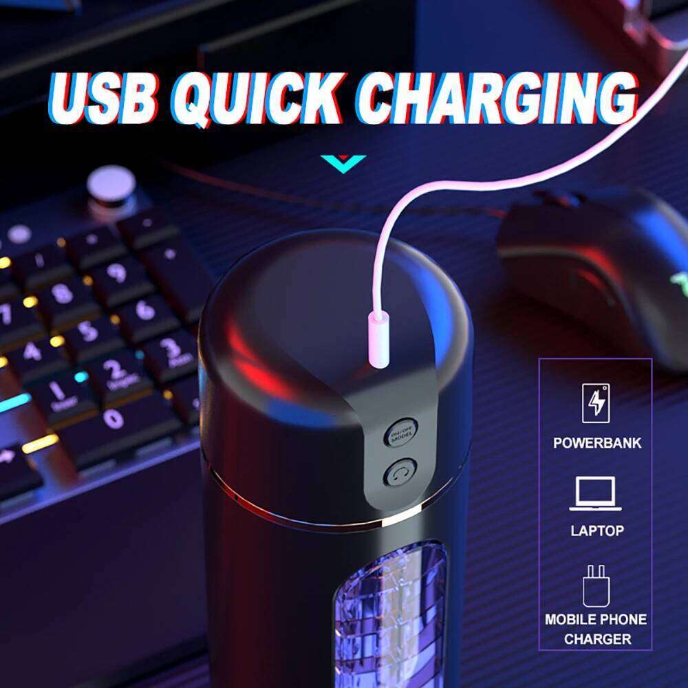 Automatic Male Masturbator Cup Sucking Vibrating Masturbation Machine Vagina Pusssy Blowjob Vibration Toys for Man Adults 18 W260305