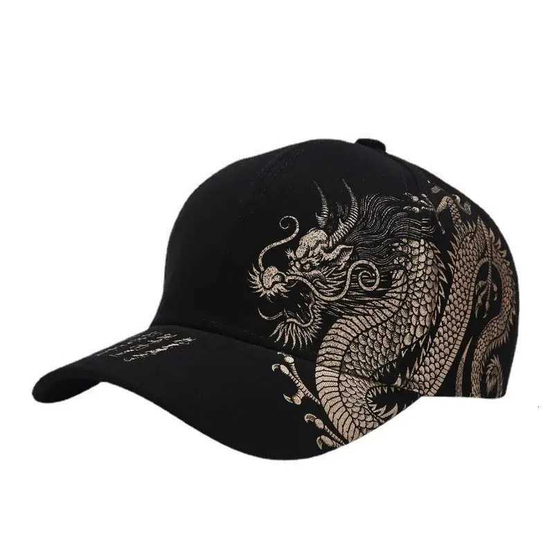 Chinese Style Dragon Pattern Baseball Hat For Men And Women Versatile National Tide Cap Hip Hop Hip Hop Skateboarding Cool S260306