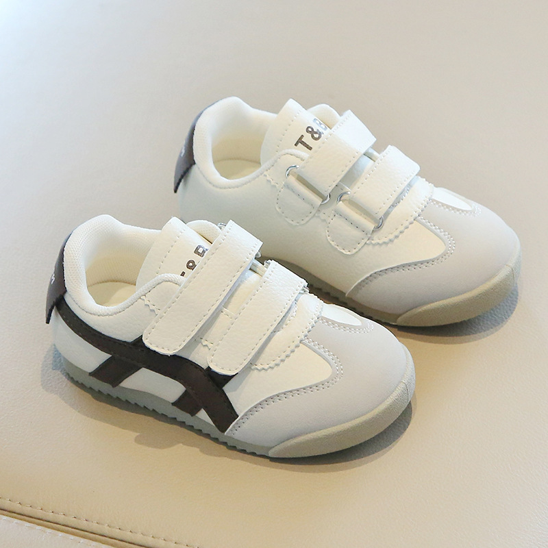 Free Shipping Fashion Sport Shoes For Children PU Leather Ergonomics Kids Sneakers Soft-soled Children's Sneakers Boy's Girl's Tennis S