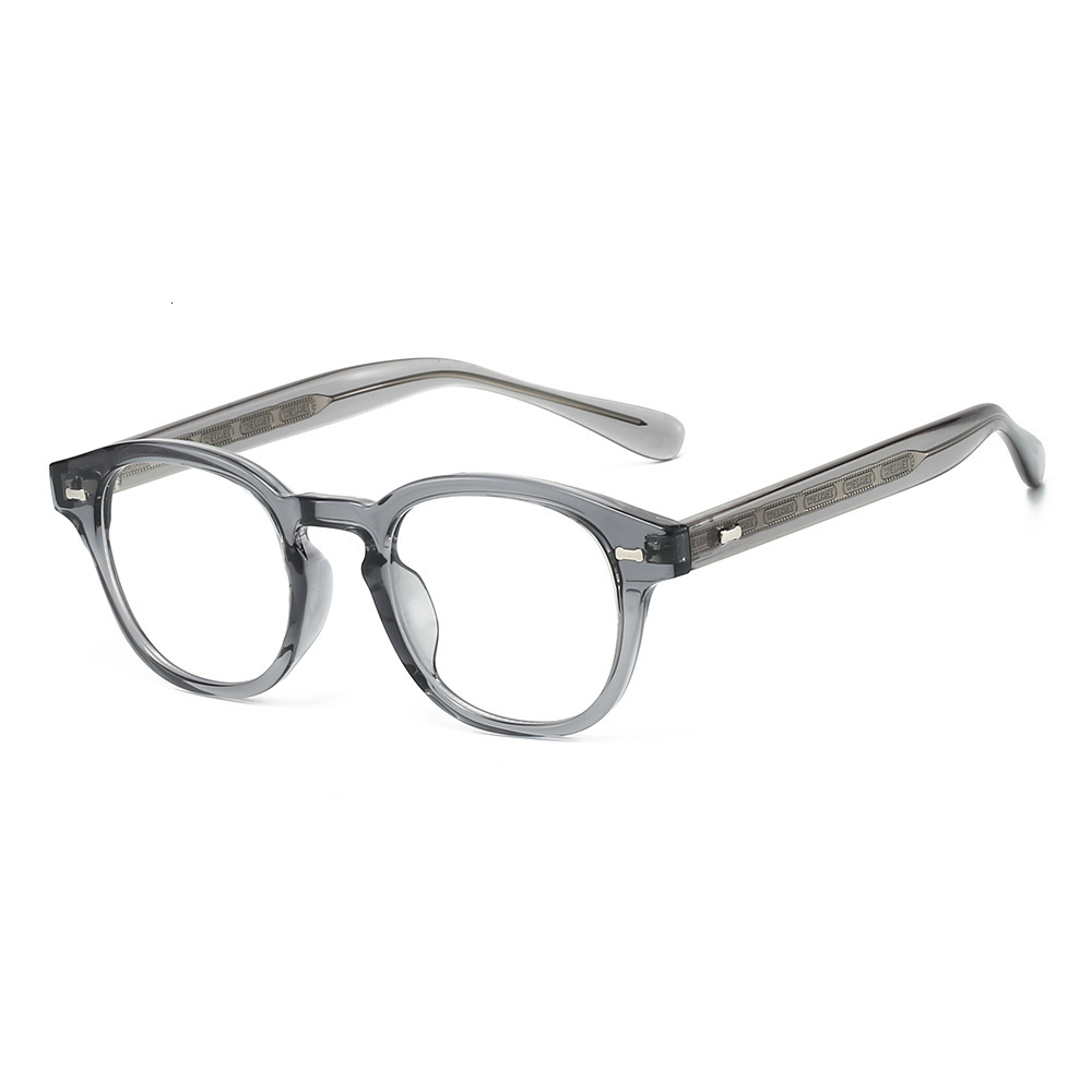 New 25-style retro round-frame non-prescription glasses for men and women, artistic TR90 frame, niche anti-blue light, high-end fashion