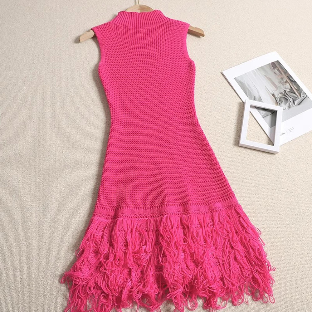 YuooMuoo Chic Fashion Sexy Package Hips Mini Tassel Dress Women Bodycon Party Dress Vacation Style Lady Beach Vestidos 260306