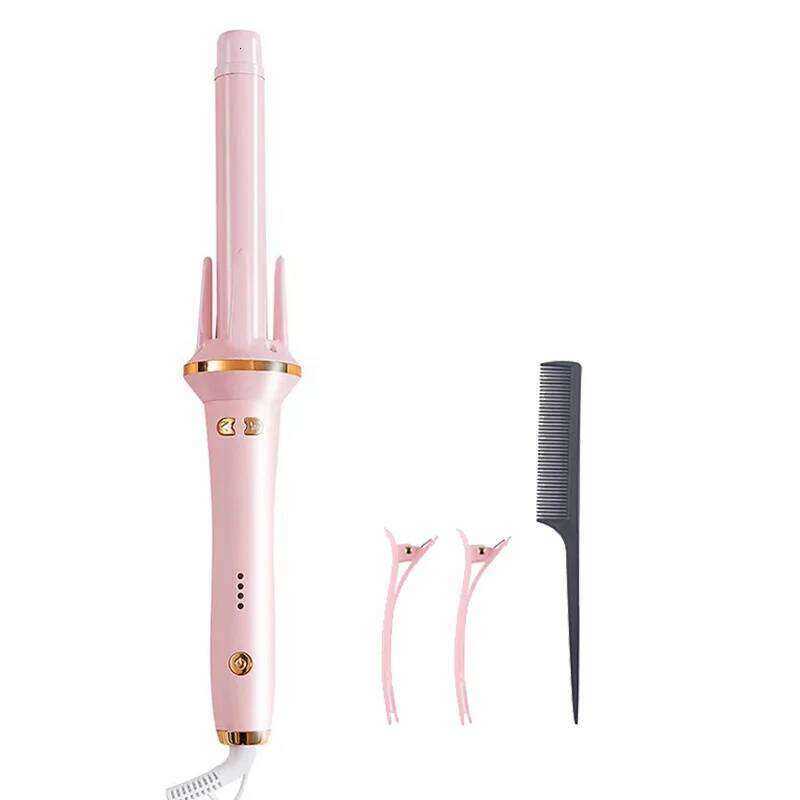 Portable Ceramic Electric Ptc Heating Automatic Rotating Curling Iron Negative Ions Curler Hair Styling Tool 26Y0306