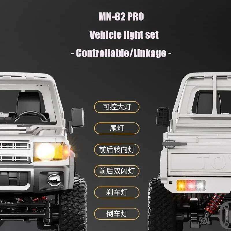 MN82 MN82S PRO Rc Cars 1:12 Mn Retro Full-scale 2.4G 4WD 280 Motor RC Off-Road Pickup Truck Model Car for Boys Adult Gifts C260305