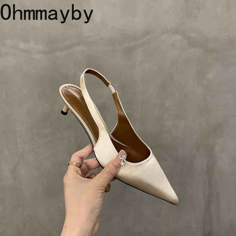 2026 Summer Thin Heel Women Sandals Fashion Pointed Toe Singbacks Shoes Ladies Elegant Stripper Party Sandalias 260303