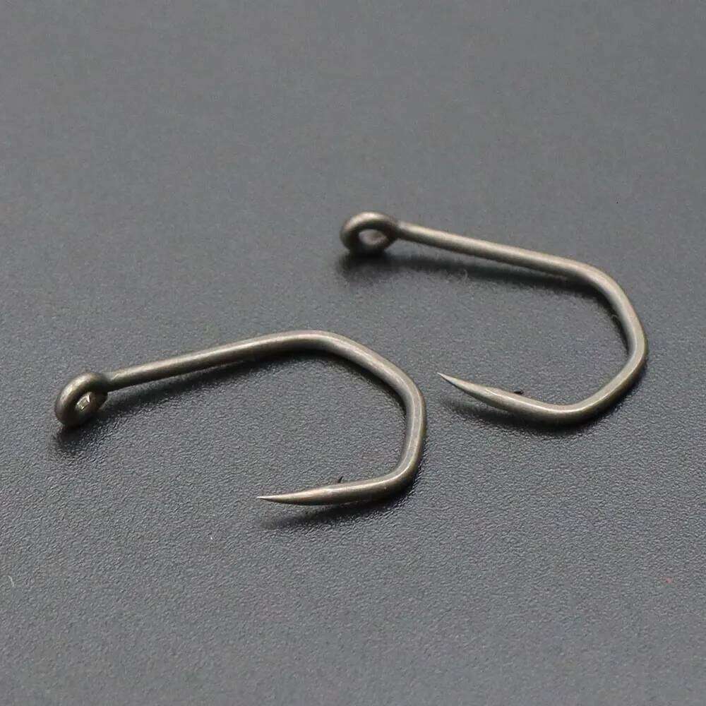 10pcs Carp Claw PTFE Coating Micro Barbed Alloy Steel Super Sharp Hook For Method Feeder Fishing Accessories S260305