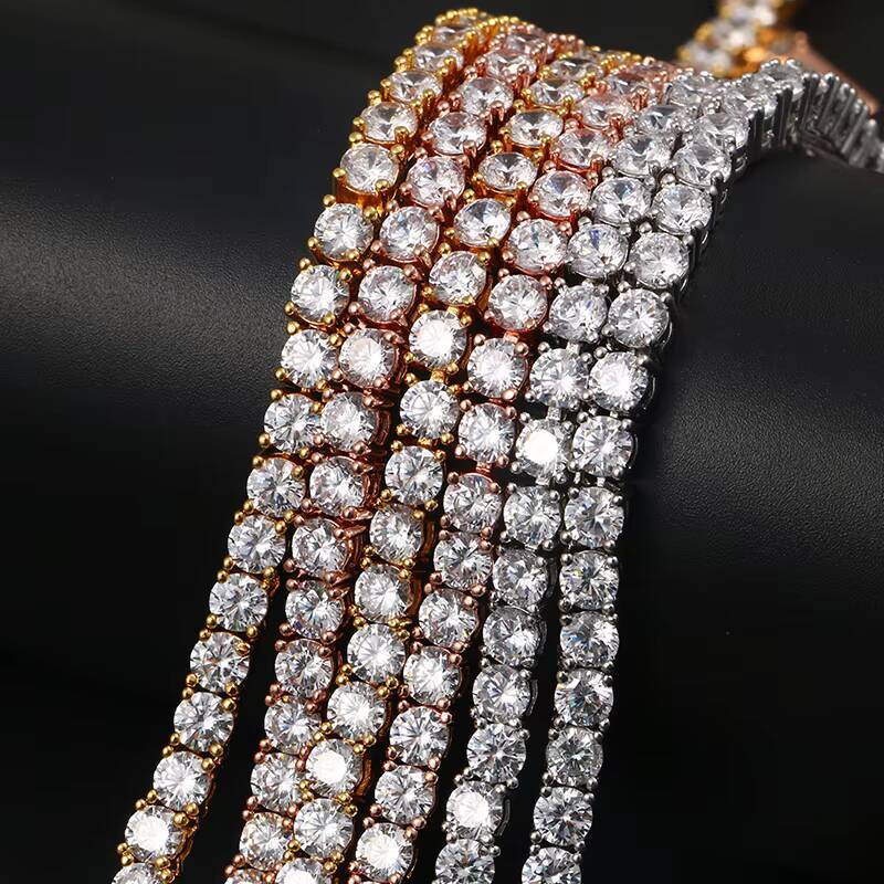 Fashion Jewelry Hip Hop Iced Out Moissanite/Zircon Tennis Bracelet