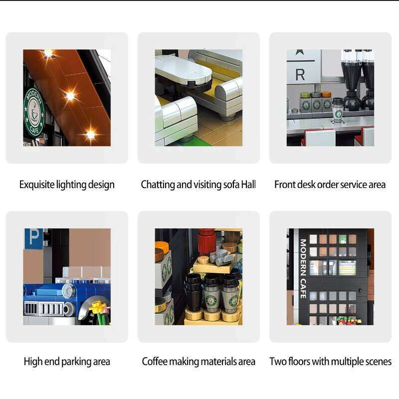 2926PCS City Street View Building Blocks Modular Architecture Model MOC-45635 Modern Cafe Adults Toys for Boys Kids Gifts 86005 Z260306