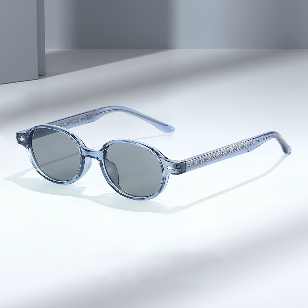 25 new models with pin-type design, European American round frame small sunglasses, TR90 frame, personalized, simple stylish for men and women