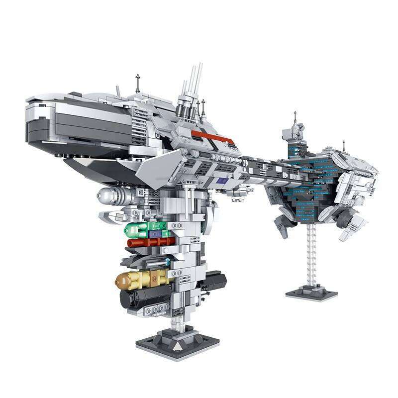 MOC-57273 Nebula Medical Corvette Frigate Building Blocks Movie Series Warship Kit Model Bricks Kid Toys Childrens Birthday Gift Z260306