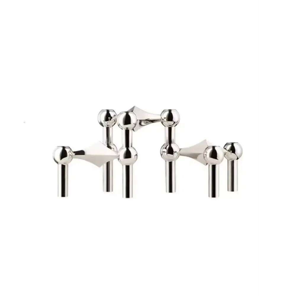 Vintage Holders Small Stand Nordic Metal Candlestick Stick Skinny Candelabra Set for 3 Candles Living Room Decor XJ260305