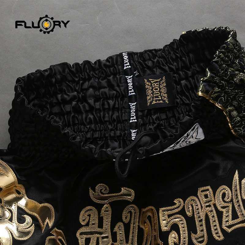 Fluory Printing Fight Shorts Boxing Shorts Embroidery Patches Muay Thai Shorts X2603061