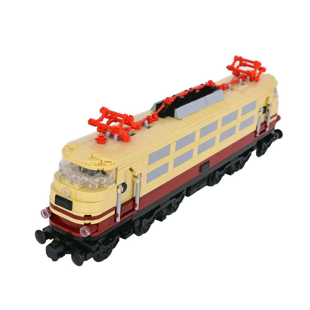 MOC City Creative Idea Train Rheingold BR 103 Building Classic Auto Blocks Bricks Assembled DIY Toys Z260305
