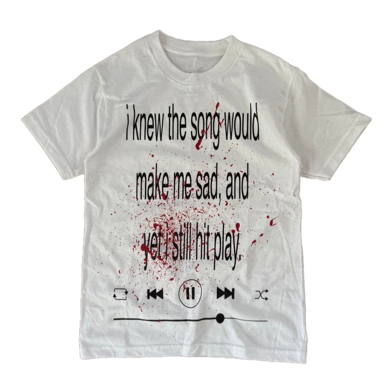 Y2K Classic Cotton Harajuku Hip Hop Letter Graphic Print Oversized T Shirt Gothic Retro Crew Neck Short Sleeve Mens Womens Tops 260303