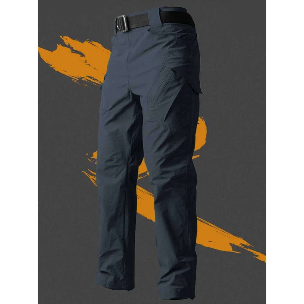 Men's Tactical Pants City Casual Cargo Waterproof Multi-pocket Wear-Resistant Outdoor Training Work Male Trousers