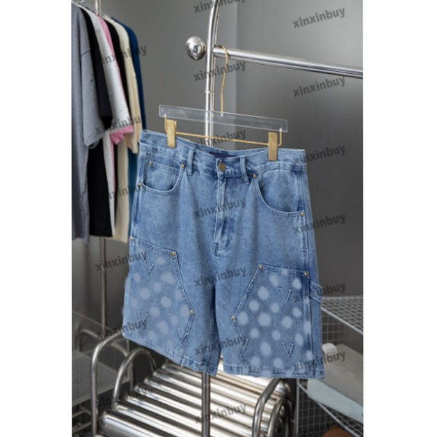 xinxinbuy Men women designer pant pocket Emboss letter jacquard fabric denim sets 1854 Spring summer Casual pants Black blue green red M-3XL