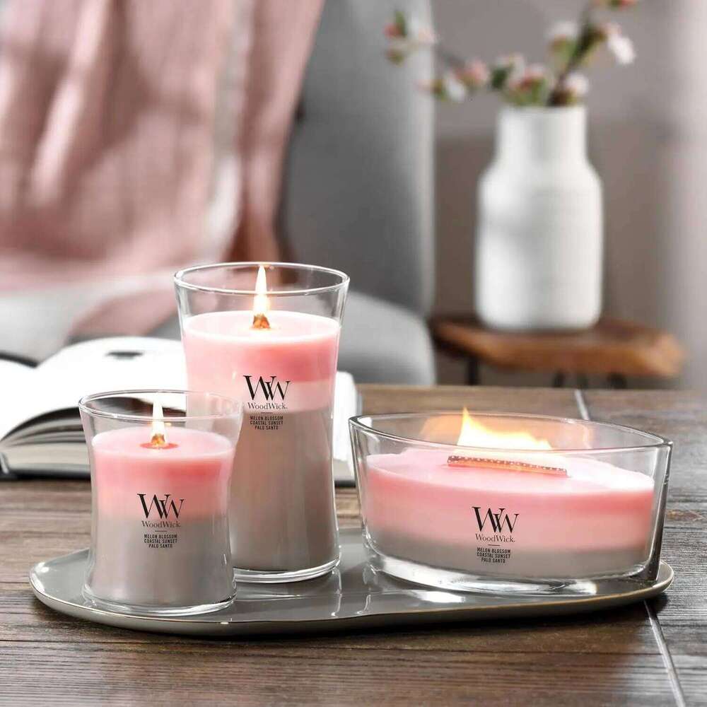 16 oz Ellipse Trilogy Candle with Crackling Wick, Gifts for Women and Men W260304 W260305