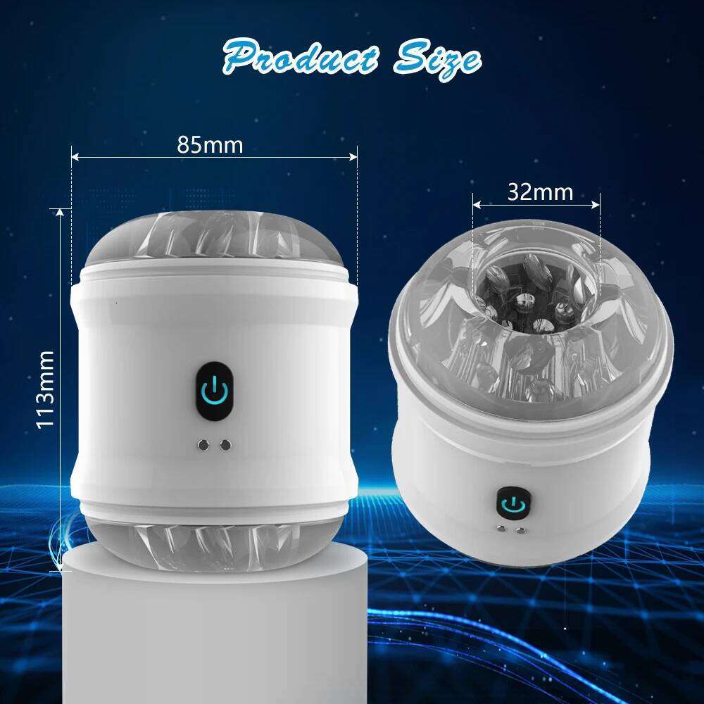 Blowjob Male Maturbator Adult Sex Toys for Men Open-Ended Vibrating Hands Free Stroker Penis Vibrator Trainer Sexual Pleasure W260305