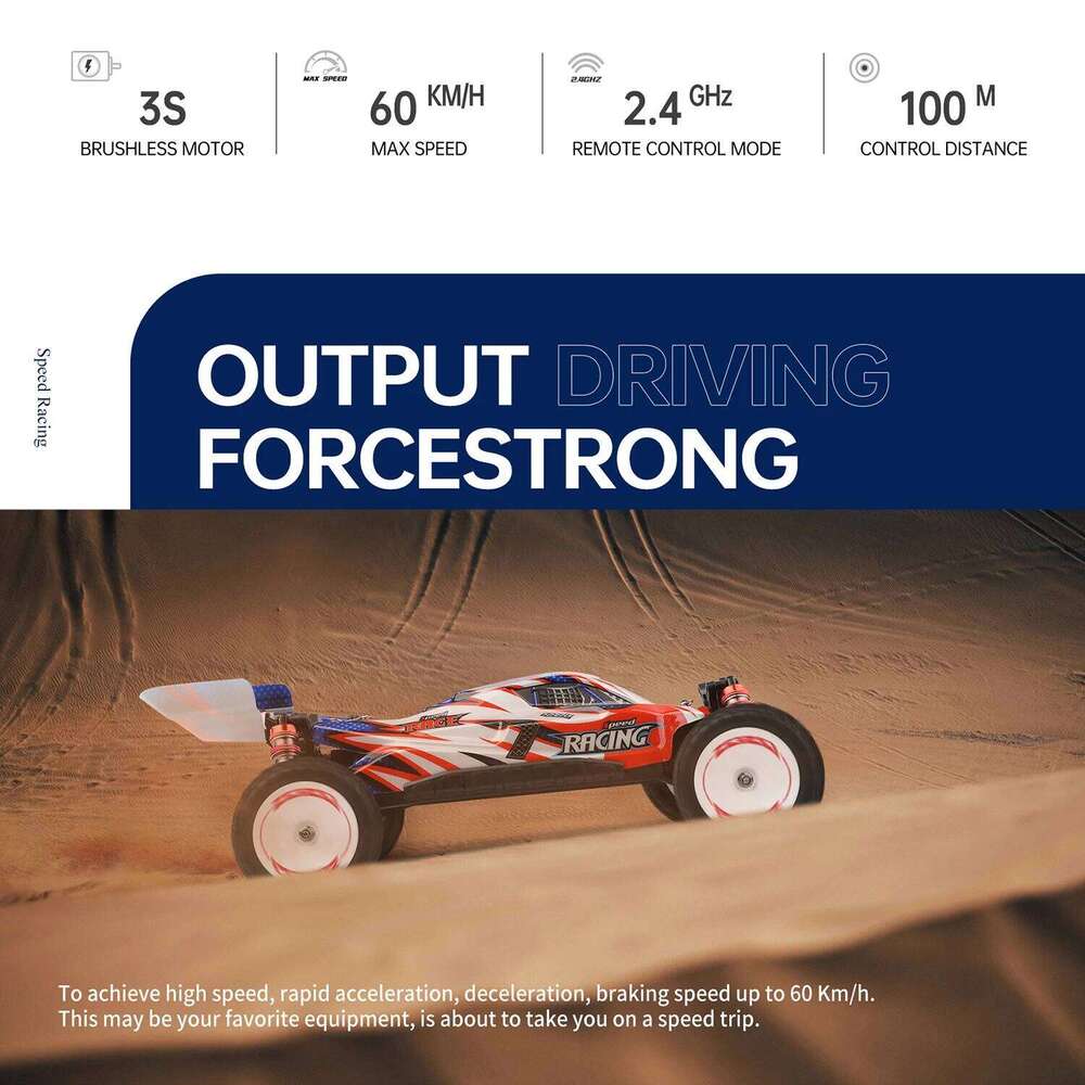 Wltoys 1/12 124008 RC Car 2000mAh 60km/h High Speed 3S Brushless Motor Remote Control 4WD Off-Road Drift Vehicle Toys for Adults C260305