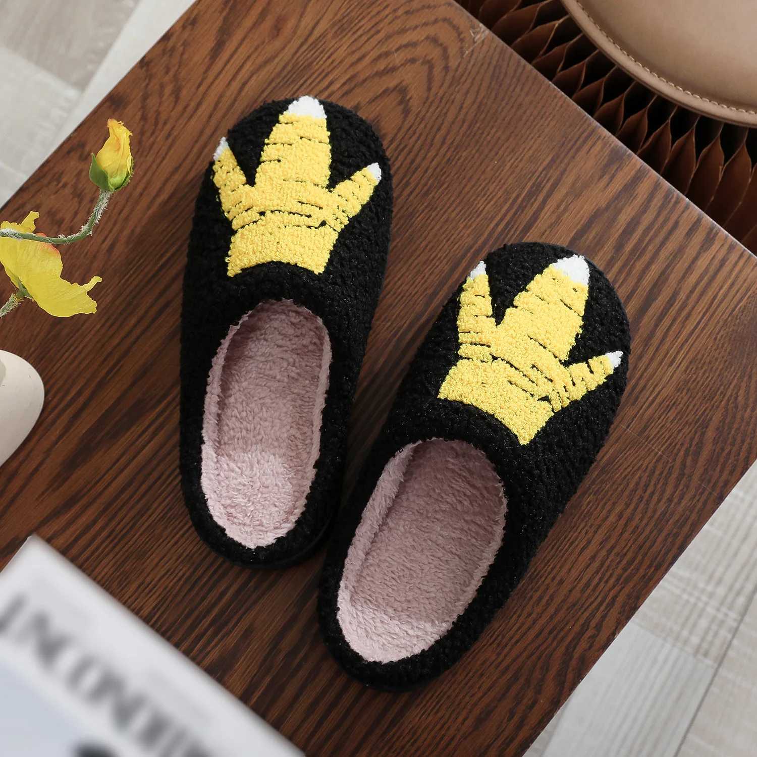New Winter Home Warm Women Slippers House Fur Cute Love Cushion Slides Comfortable Bedroom Ladies Cotton Female Plush Shoes S260305