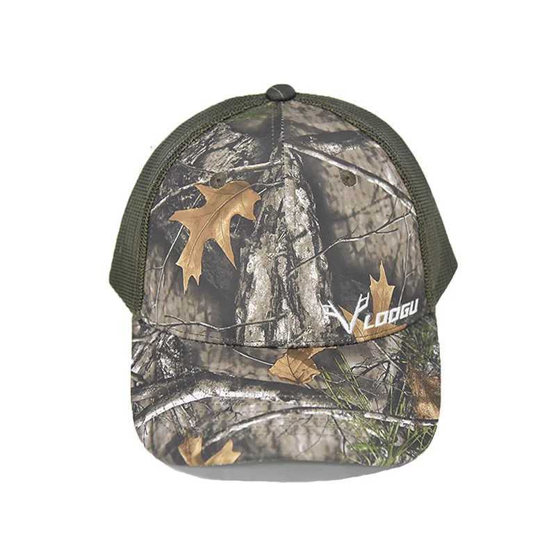 Outdoor Hunting Hat Bionic Tree Pattern Baseball Hat Men Women Jungle Stripe Wild Sun Protection Breathable Hat Shooting Cap S260306cc