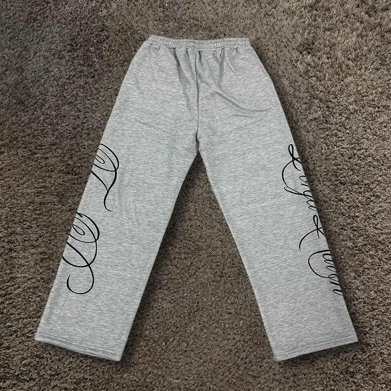 Womens Hiphop Dance Sports Pants Loose Casual Jazz Streetwear Letter Print Comfortable Fitness Trousers 260303