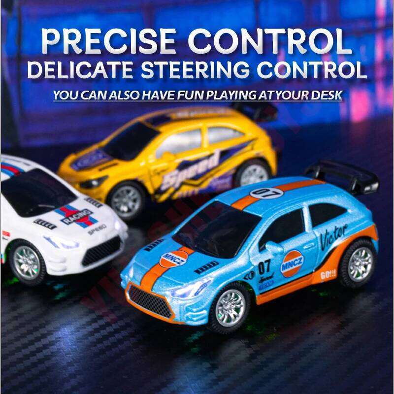 New 1: 64 2.4g Mini Alloy Remote Control Car Pocket Rc Desktop Micro Drift Racing Children'S Toy Gift C260305