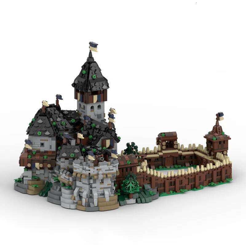 Brand new MOC European medieval street scene Blaustein Castle Duke's Mansion model DIY assembly building blocks toy gift Z260306