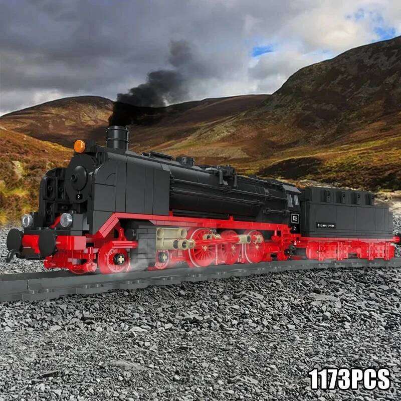 Technical Steam Locomotive The Union Pacific Big Model Building Blocks City Railway Train Bricks Toys Gifts for Children Boy Z260306