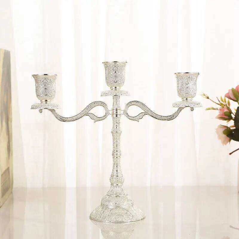 1/3/5 European Light Luxury Home Table Candlelight Dinner Wedding Shooting Decoration Craft Gifts Candle Holders XJ260305