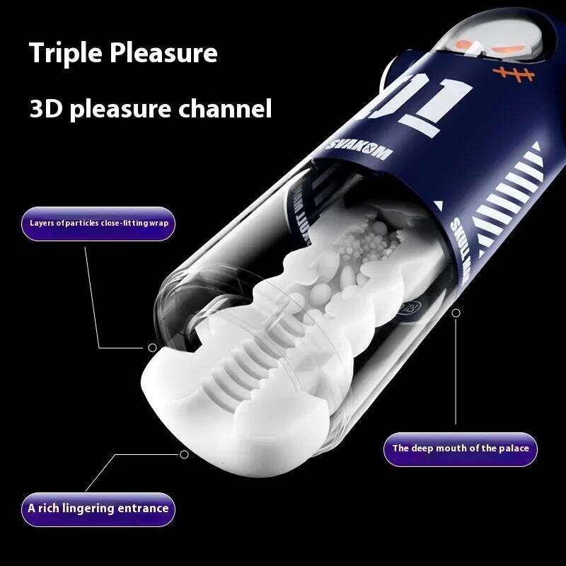 Handheld Design Fully Automatic Telescopic Vibration Heating 3 In 1 Male Masturbation Sex Machine Penis Stroking Toys Adult Men W260305