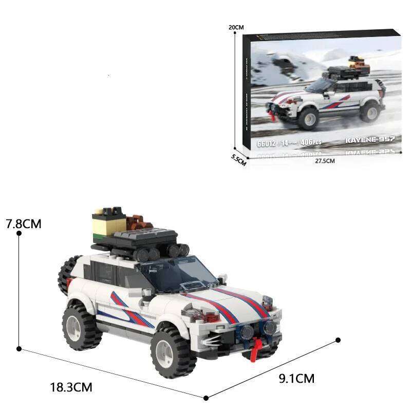 406PCS City Off-Road Vehicle Building Blocks Racing Car Model Bricks Collection Display Kids Educational DIY Toys Holiday Gifts Z260305