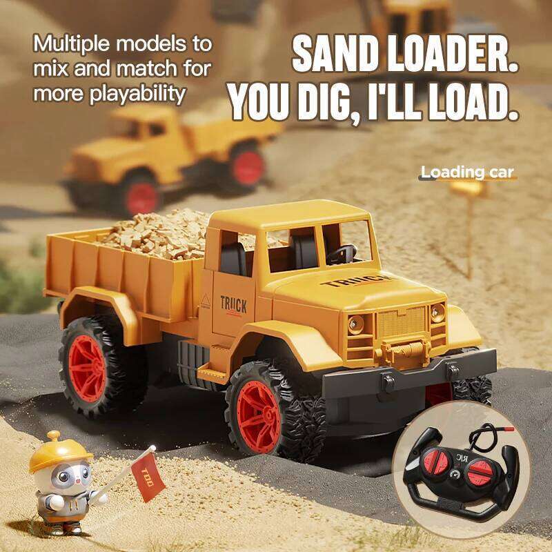 Large alloy remote control excavator toy car, little boy electric excavator, car engineering vehicle, children's shovel C260305