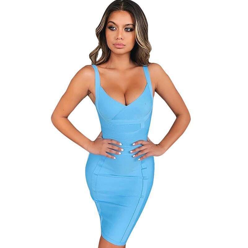 Popular 2026 European and American strap bodycon dress, cross-border foreign trade women's clothing, sexy summer style