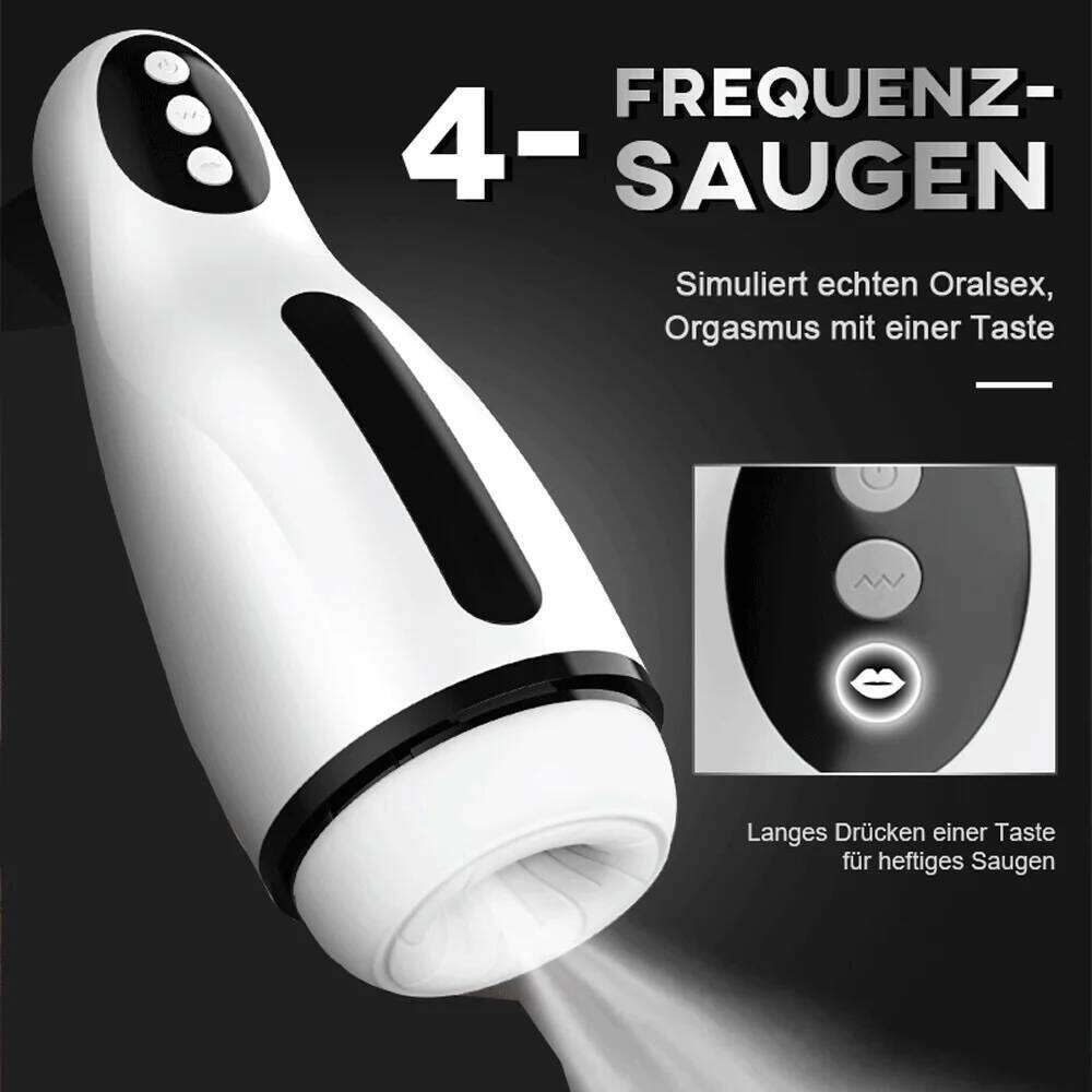 Smart Male Masturbator with Suction & Thrusting Heating Automatic Stroker Penis Exercise, Hands-Free Adult Sex Toys for Men W260305