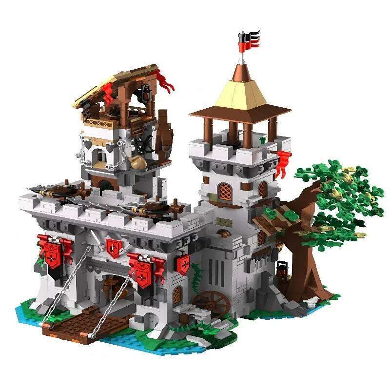 Holy Spirit Knights Fortress building blocks Architecture MOC Medieval Castle Model Bricks puzzle toys for adult holiday gift Z260306