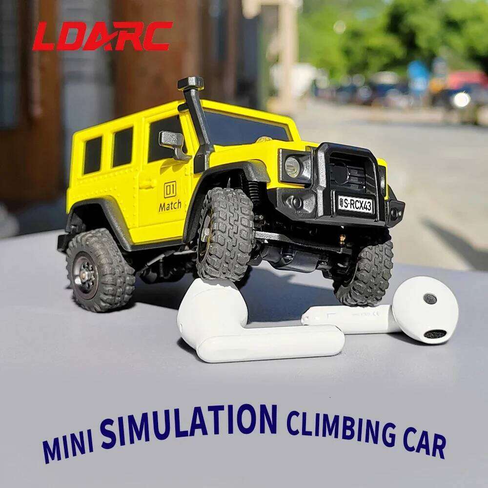LDARC X43 Crawler car 1:43 RC Simulation Full Time RTR 4WD Remote Control Mini Climbing vehicle Adult Children's Toys C260305