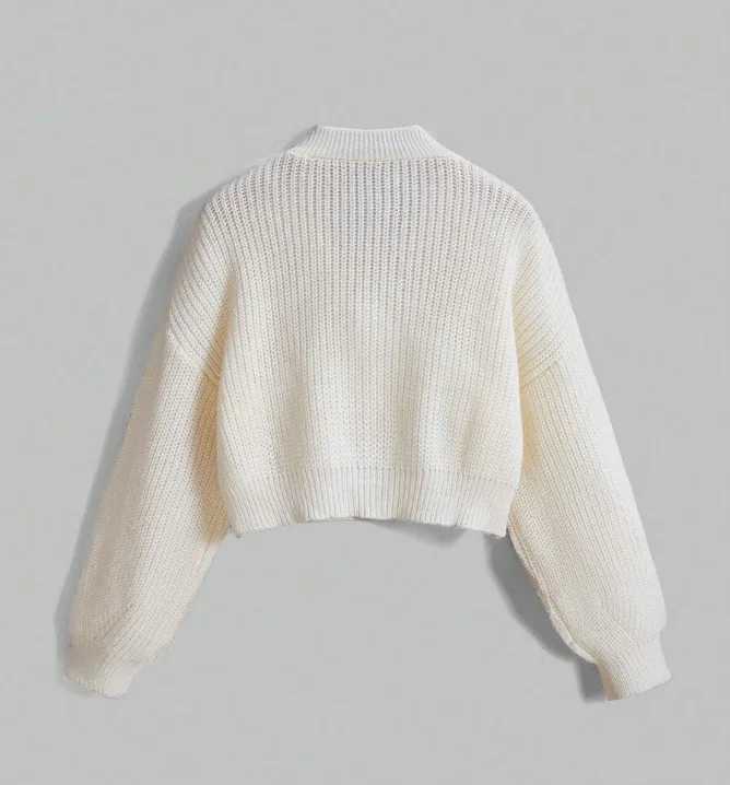 Ladies Elegant Pink Bow Knot Sweater Cardigan Long Sleeve Top for Spring Autumn Cute Woolen Style with Pink round Buttons M260306