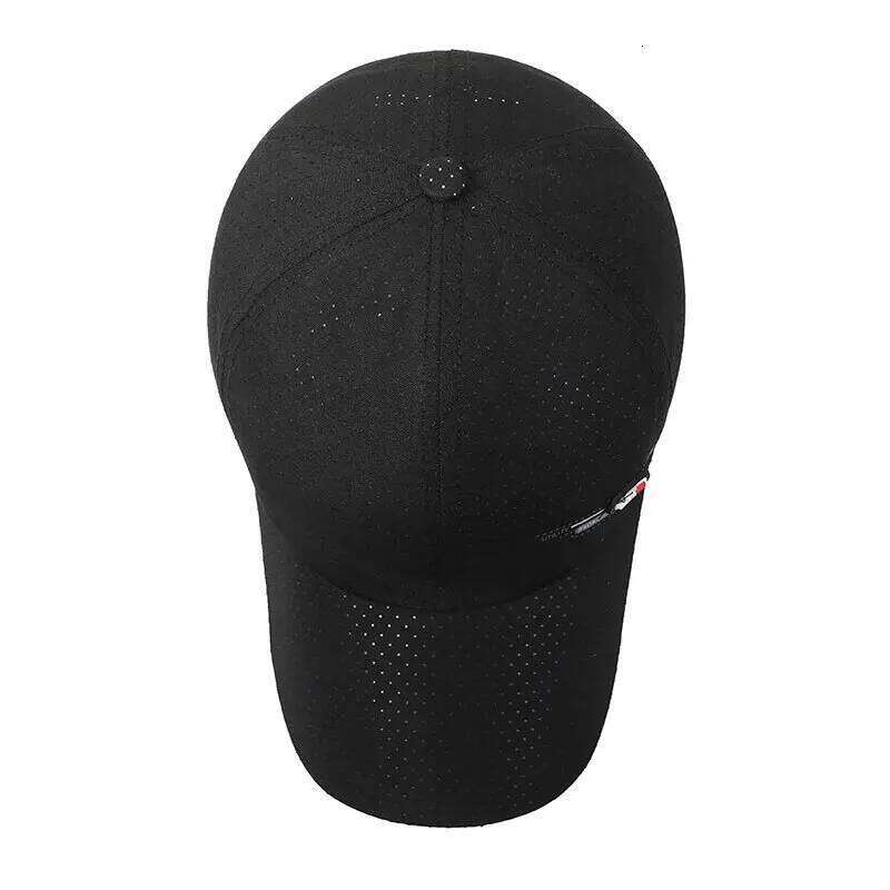 Summer Small Leather Label Quick-dry Baseball Outdoor Sports Running Duck Cap Fashion Trend Simple Hat Men Y260304